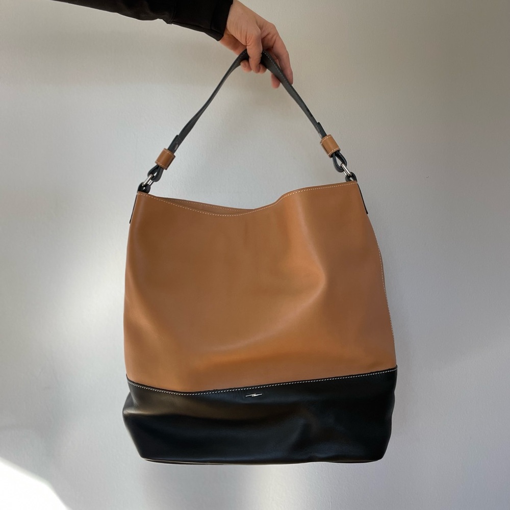 NWOT Shinola Relaxed Hobo Shoulder Bag in Camel/Black